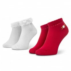 Cheap Mayoral Shop 14 2 Pairs Of Kids' High Socks MAYORAL - 10738 Fresa 76 White, Red