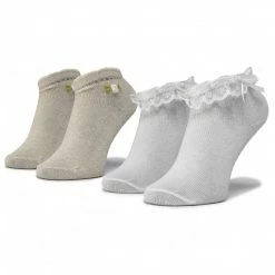 Cheap Mayoral Shop 12 2 Pairs Of Kids' High Socks MAYORAL - 10738 Arena Lure 77 White, Gold