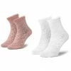 2 Pairs Of Kids' High Socks MAYORAL - 10785 Nude 54 White, Pink -Cheap Mayoral Shop 0000207163478 02 ksz